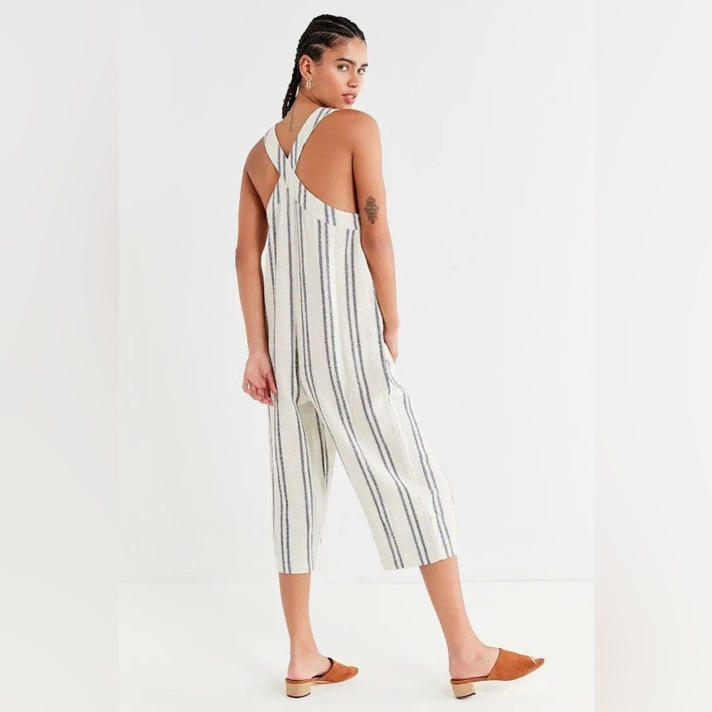 Urban Outfitters Jordan Jumpsuit XS Women Casual Striped One Piece - Picture 3 of 6